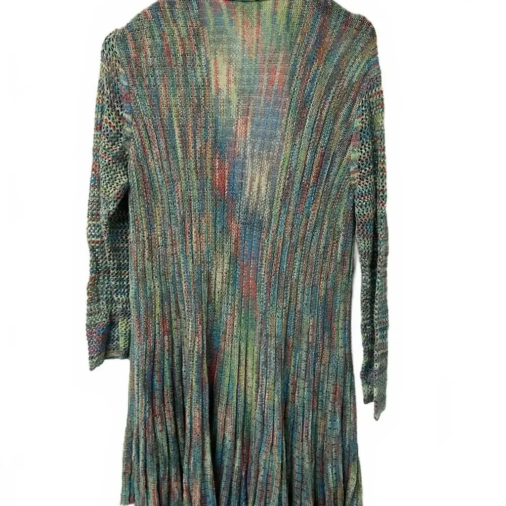 Women’s knit cardigan multicolor tunic M